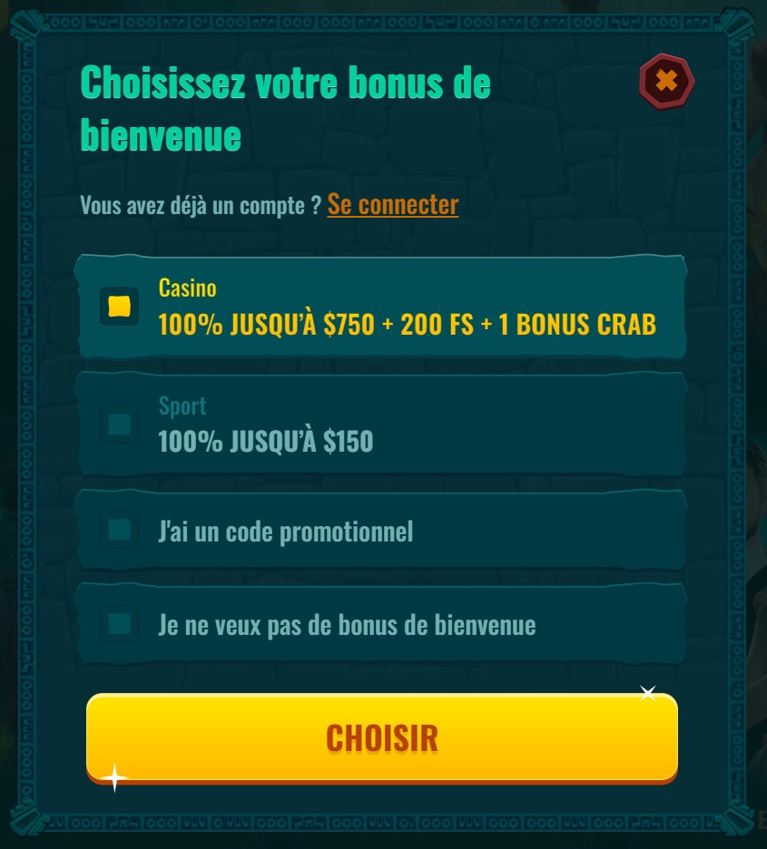 Bonus hebdomadaire sur les sports de 50