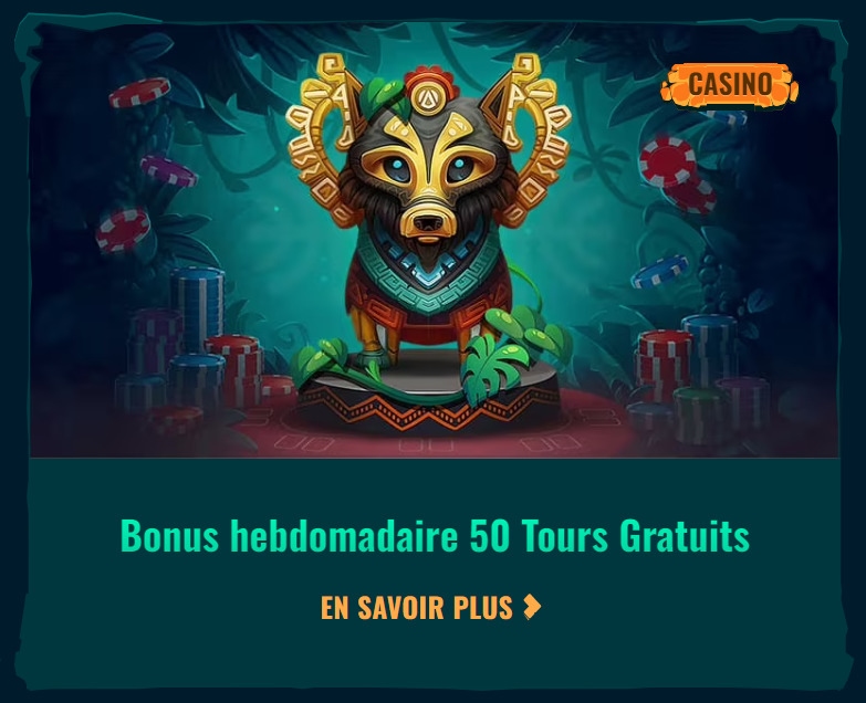Bonus hebdomadaire 50 tours gratuits au Spinanga Casino